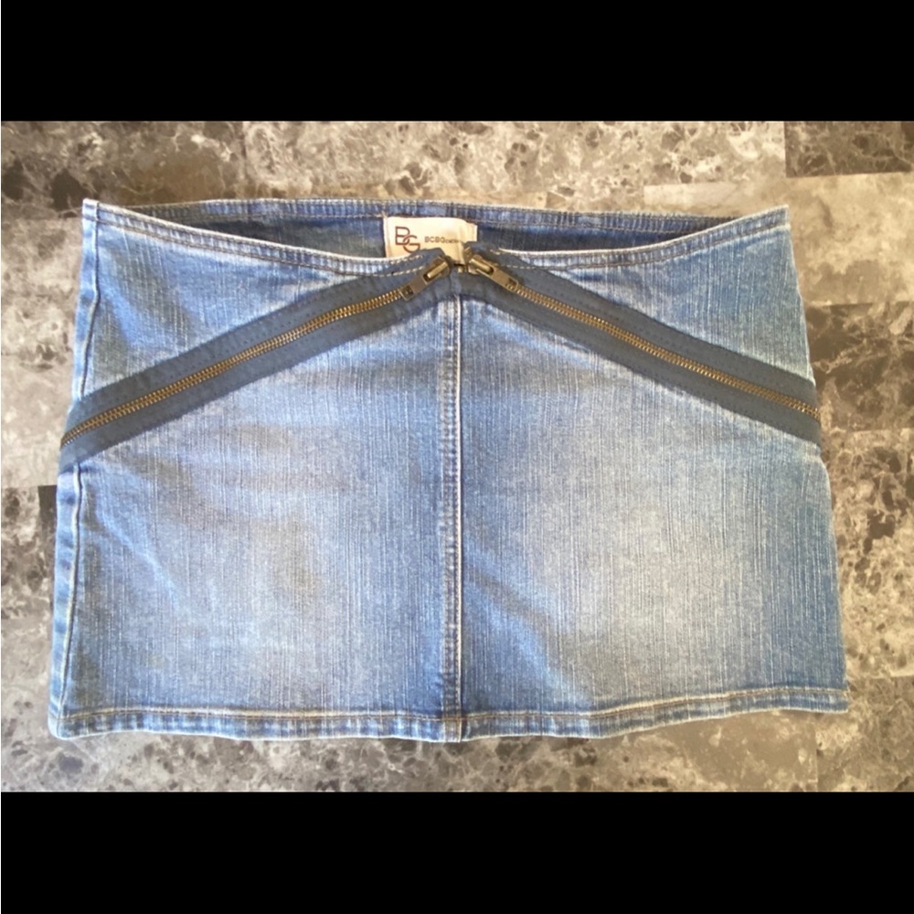 BCBGeneration Denim Skirt Zipper Mini Skirt size 27